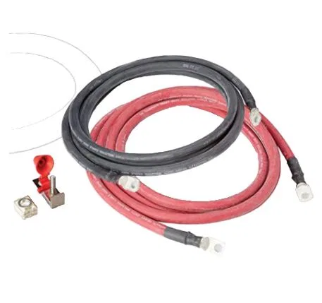 809-0840 – XANTREX LLC Battery Cable, Eyelet Terminal 1 Red Positive And 1 Black Negative With Fuse XL-Kit For 2400-3...